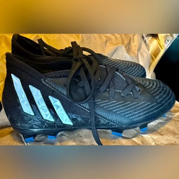 Adidas Predator Black Soccer Cleats Kids Unisex Size 1Y - Picture 5 of 8